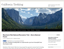 Tablet Screenshot of californiatrekking.com